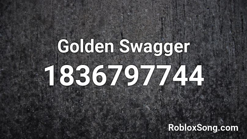 Golden Swagger Roblox ID