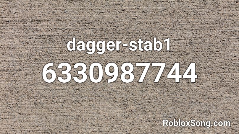 dagger-stab1 Roblox ID