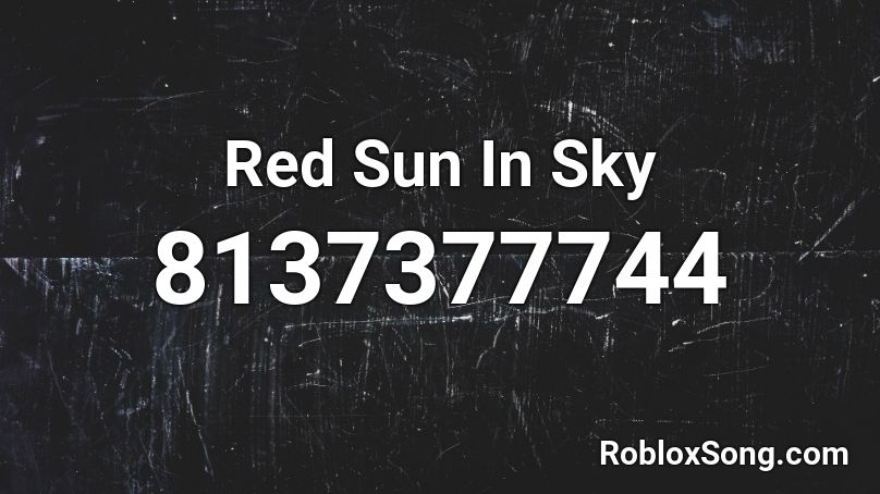 Red Sun In Sky Roblox ID