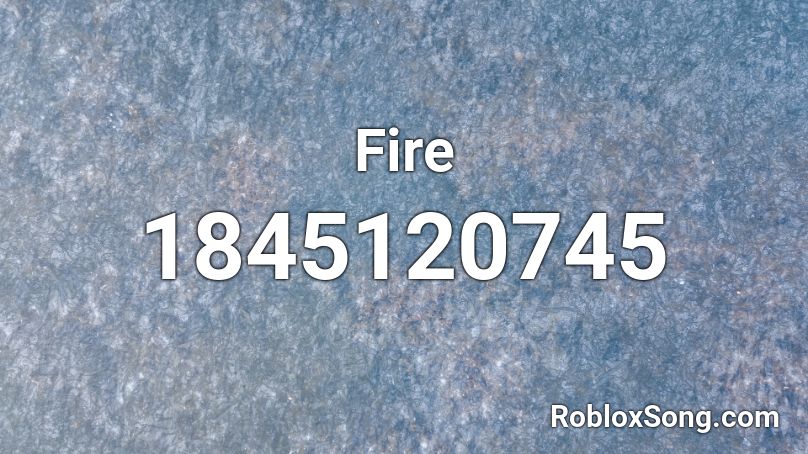 Fire Roblox ID