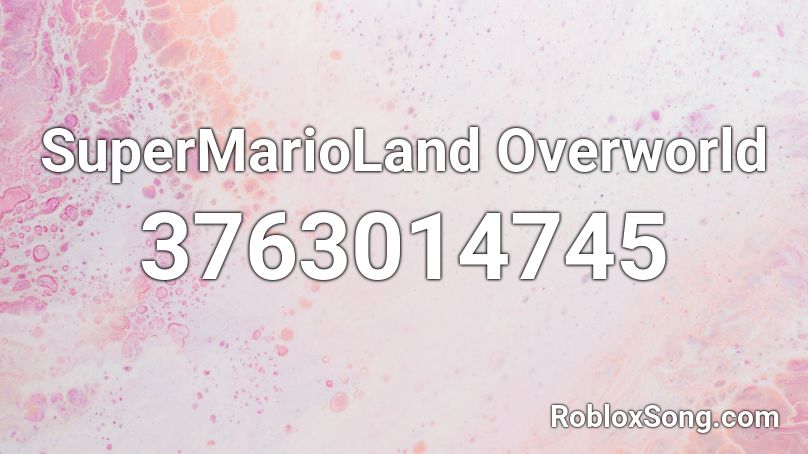 SuperMarioLand Overworld Roblox ID