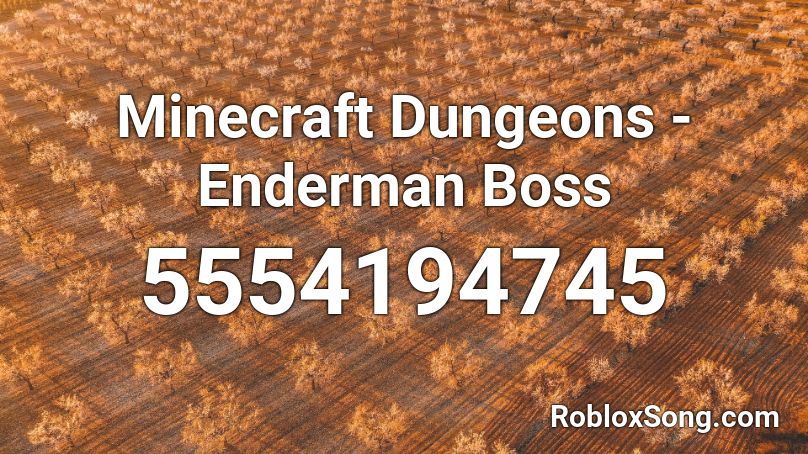 Minecraft Dungeons - Enderman Boss Roblox ID