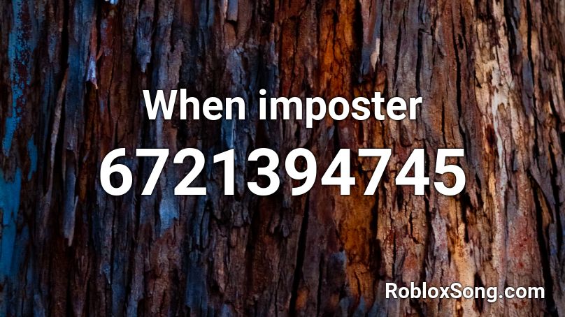 When imposter Roblox ID