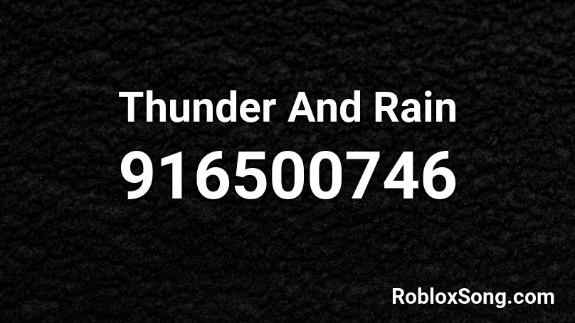 id for thunder roblox