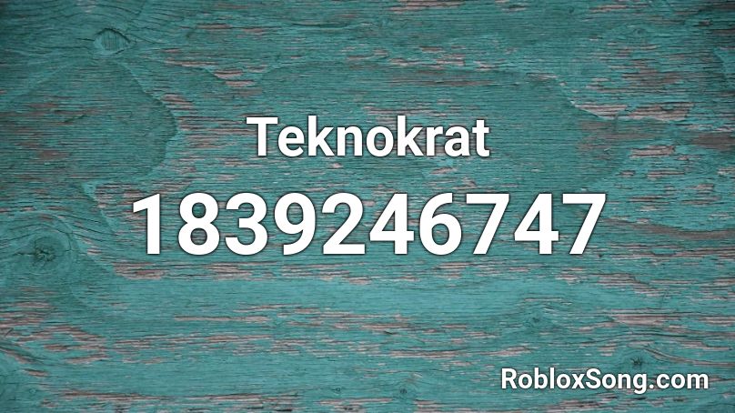 Teknokrat Roblox ID