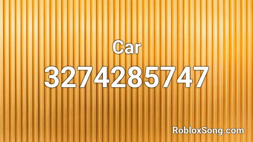 Car Roblox ID