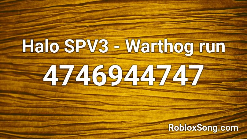 Halo Spv3 Warthog Run Roblox Id Roblox Music Codes - roblox halo ost warthog run