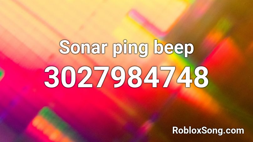 Sonar ping beep Roblox ID