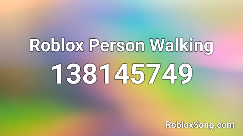 Roblox Person Walking Roblox ID