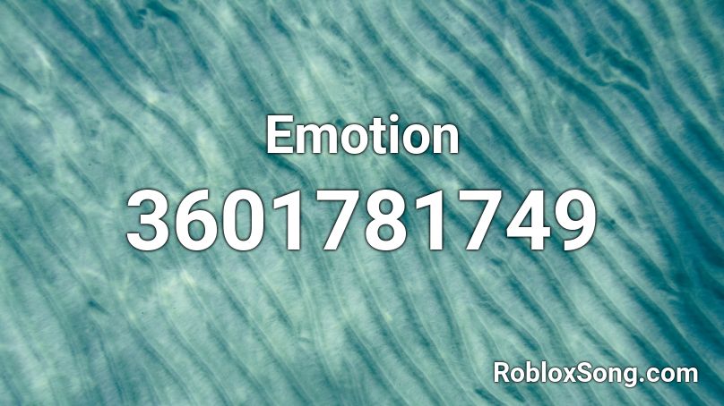 Emotion Roblox ID