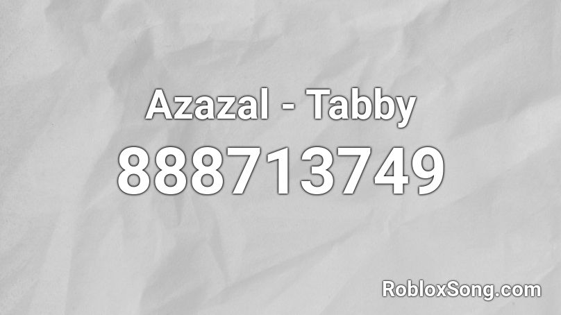 Azazal - Tabby Roblox ID