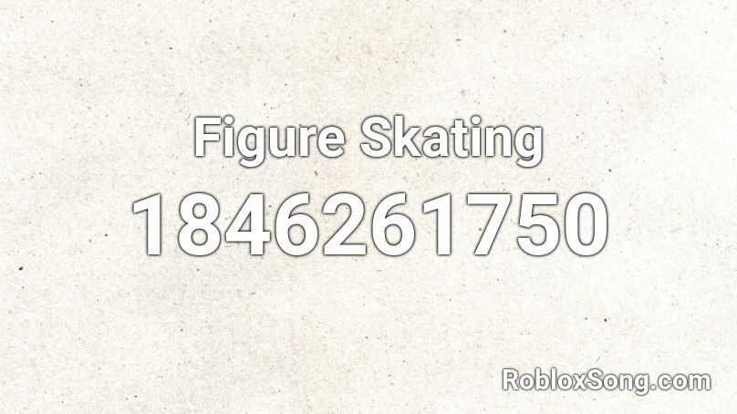 Figure Skating Roblox ID