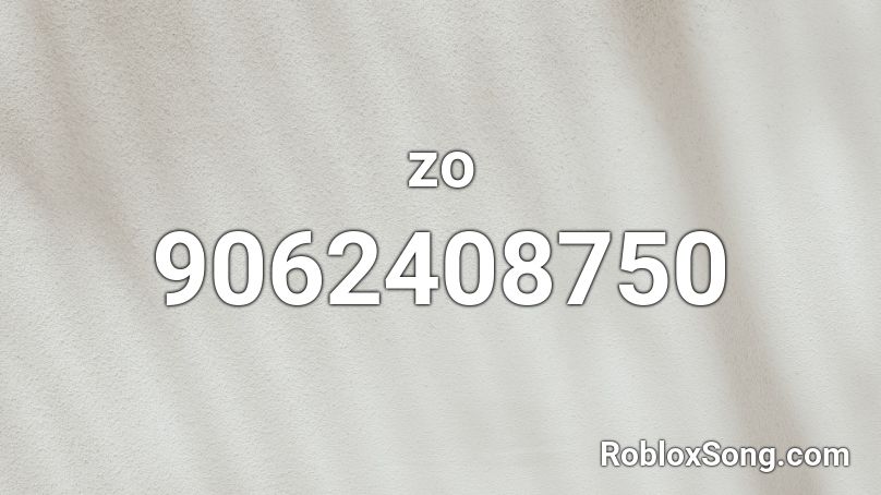 zo Roblox ID