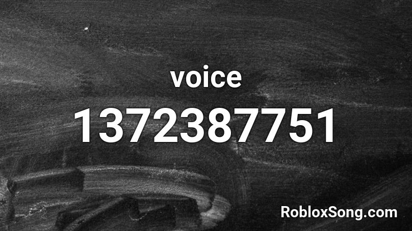 voice Roblox ID