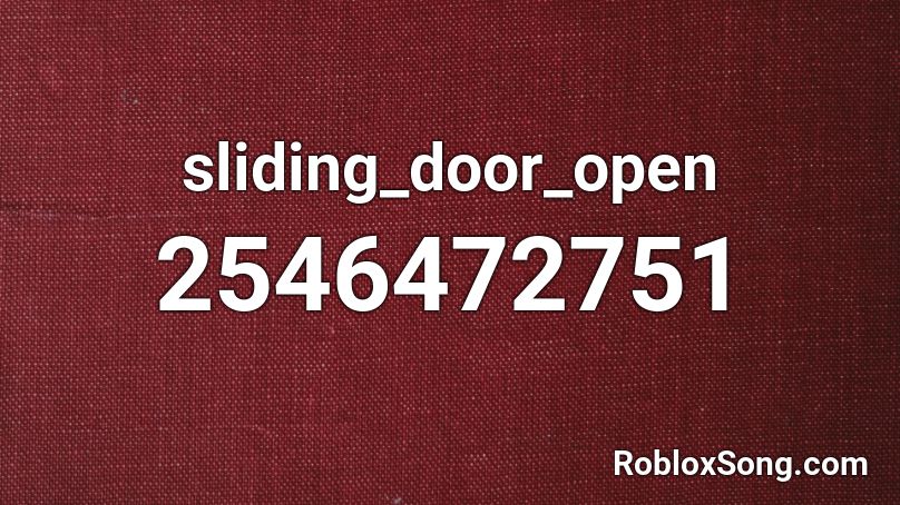 sliding_door_open Roblox ID