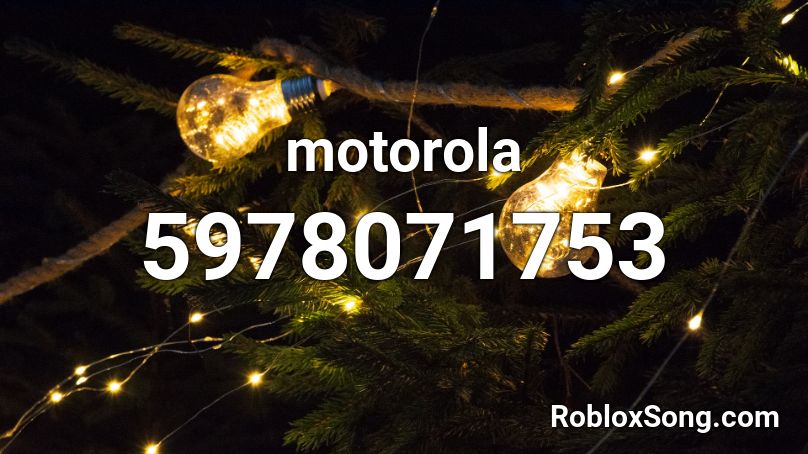 motorola Roblox ID