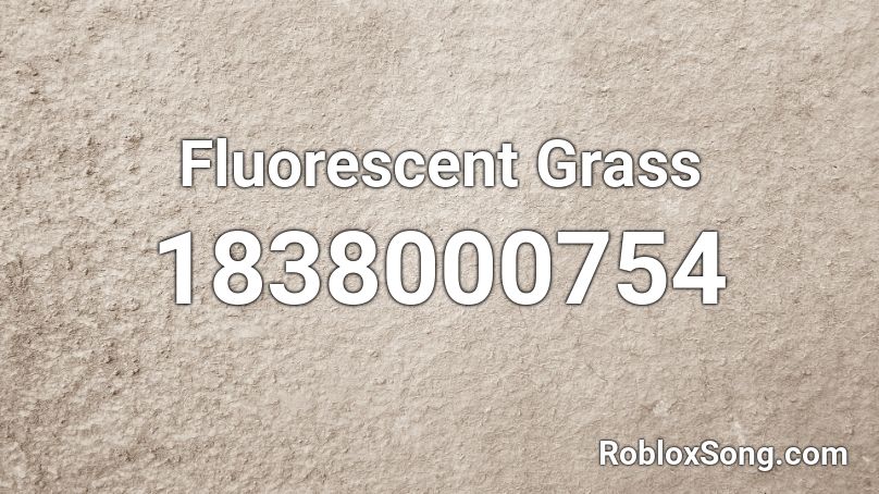 Fluorescent Grass Roblox ID