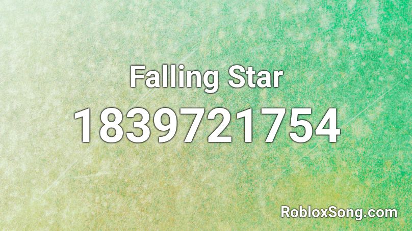 Falling Star Roblox ID