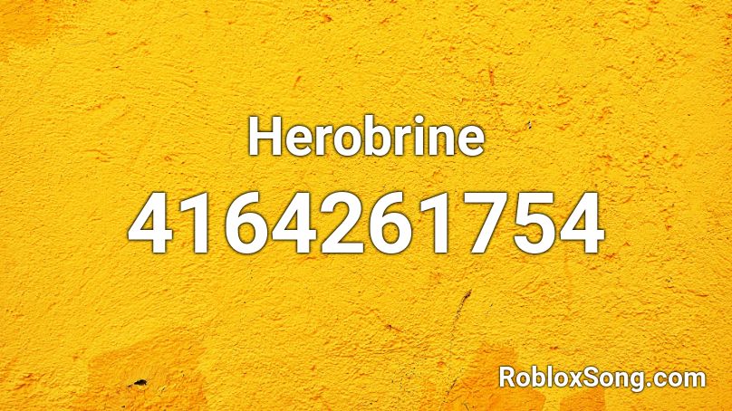 Herobrine Roblox ID