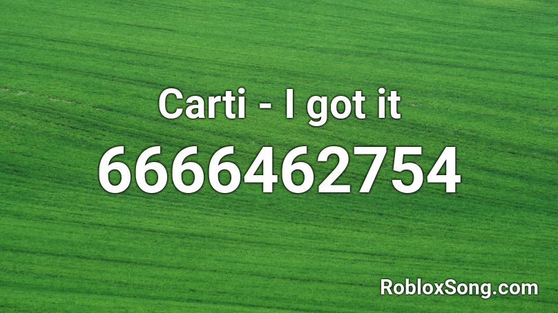carti extreme baby voice Roblox ID
