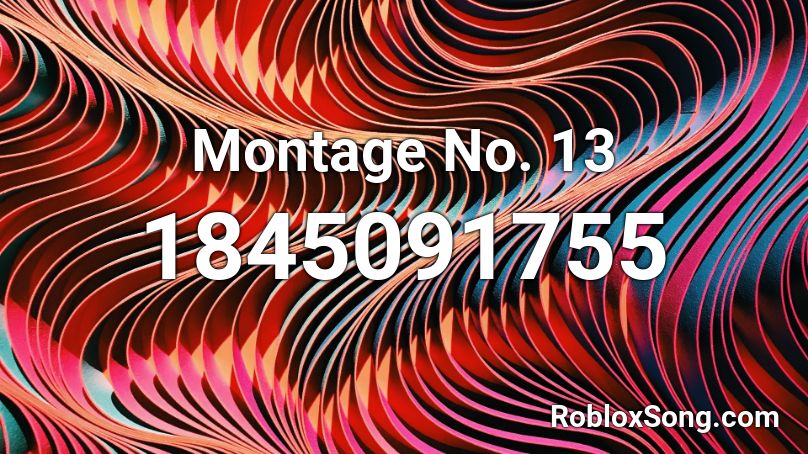 Montage No. 13 Roblox ID