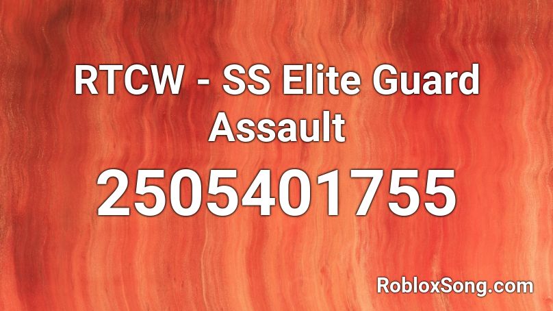 RTCW - SS Elite Guard Assault Roblox ID