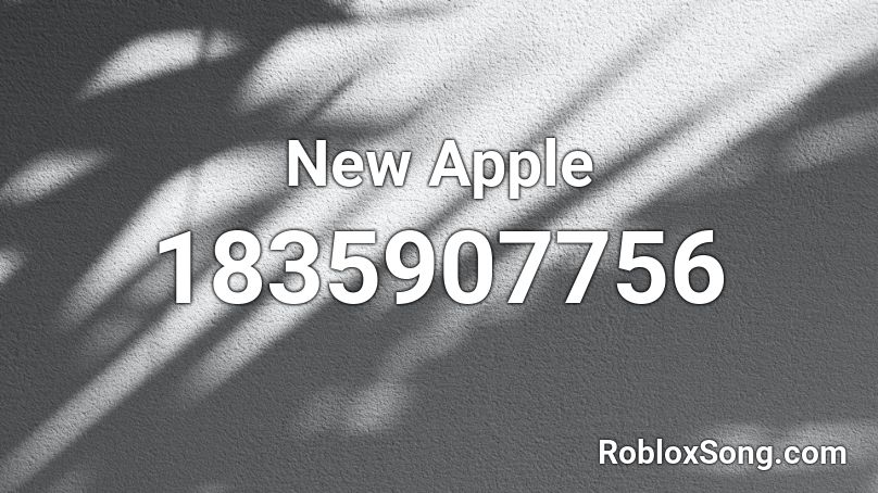 New Apple Roblox ID