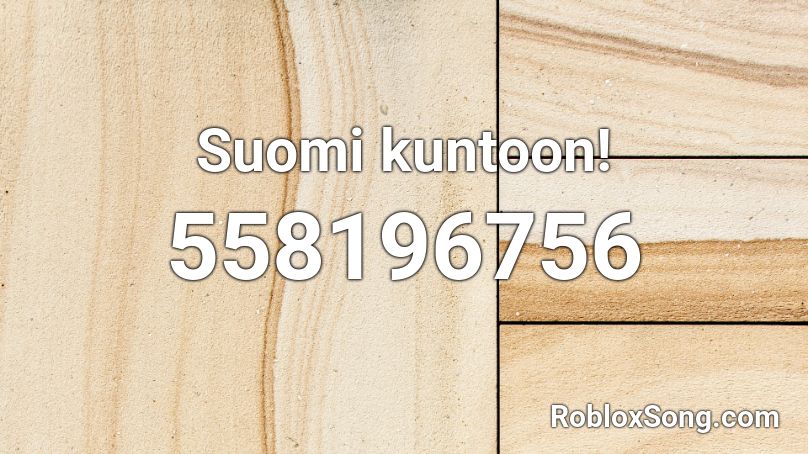 Suomi kuntoon! Roblox ID