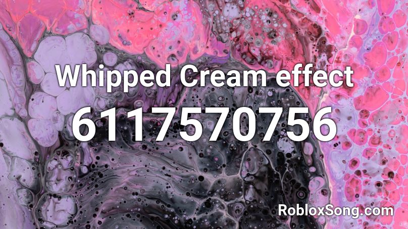 Whipped Cream effect Roblox ID