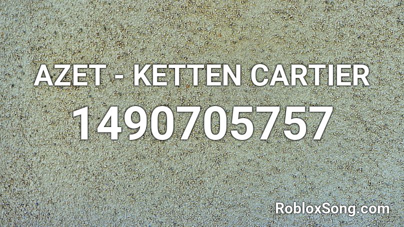 AZET - KETTEN CARTIER Roblox ID