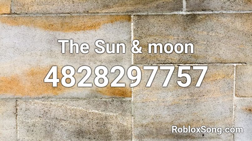 The Sun & moon Roblox ID