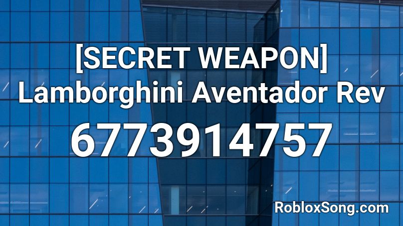 [AVANTGARDE] Lamborghini Aventador Rev Roblox ID