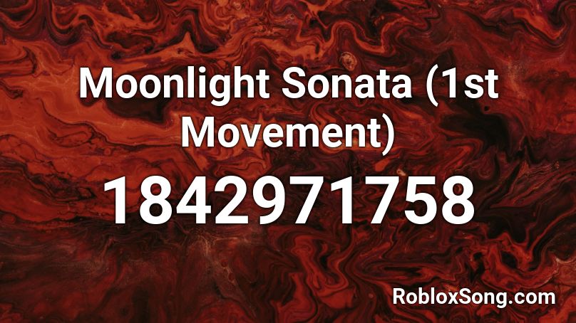 Moonlight Sonata (1st Movement) Roblox ID