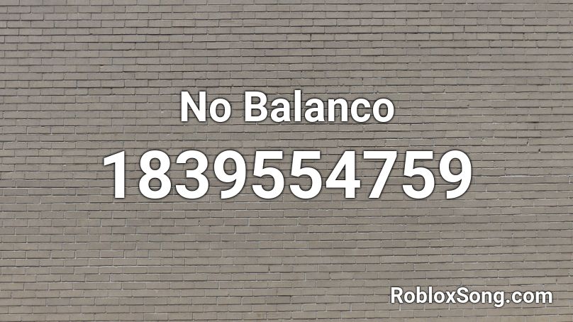No Balanco Roblox ID