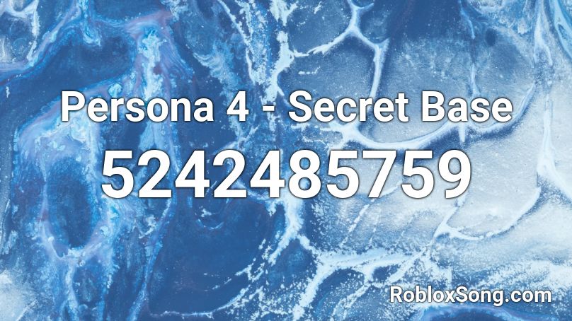 Persona 4 - Secret Base Roblox ID