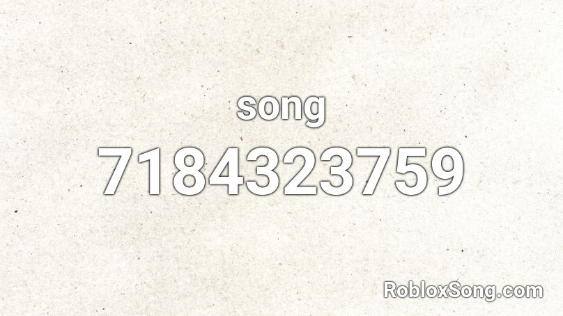 song Roblox ID