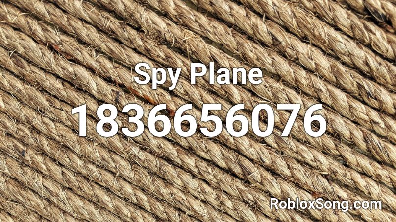 Spy Plane Roblox ID