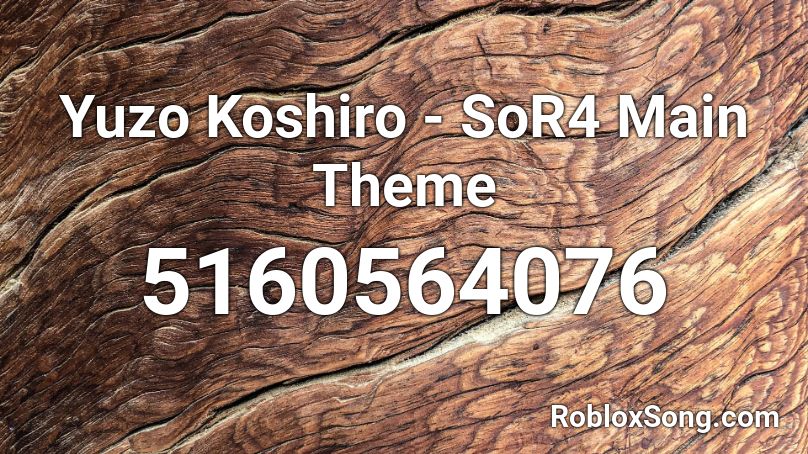 Yuzo Koshiro - SoR4 Main Theme Roblox ID