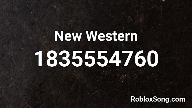 New Western Roblox ID