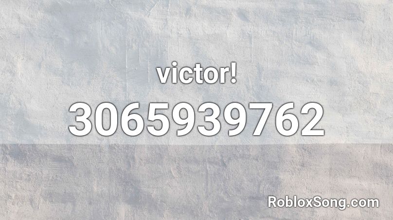 victor! Roblox ID