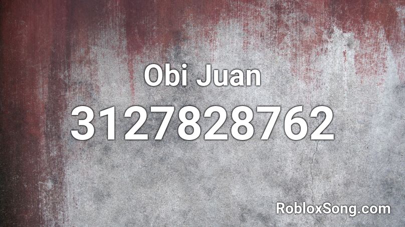 Obi Juan Roblox ID