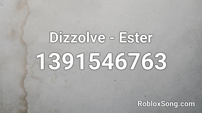 Dizzolve - Ester Roblox ID