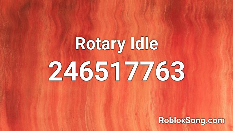 Rotary Idle  Roblox ID