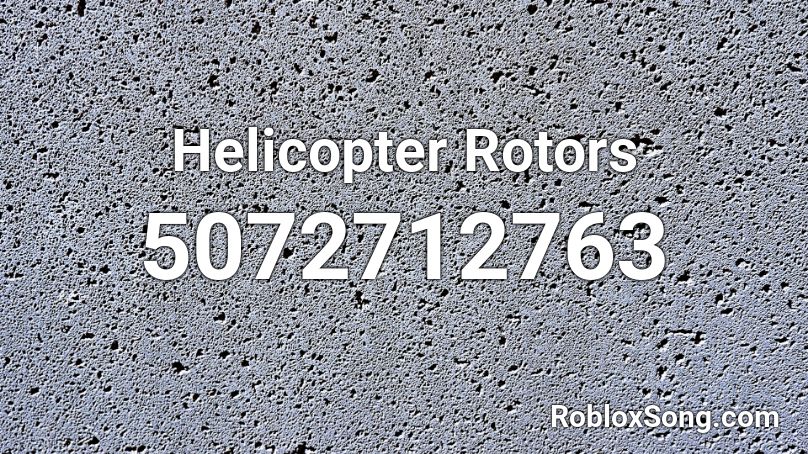 Helicopter Rotors Roblox ID