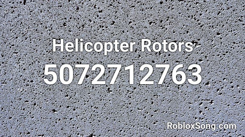 Helicopter Roblox Id