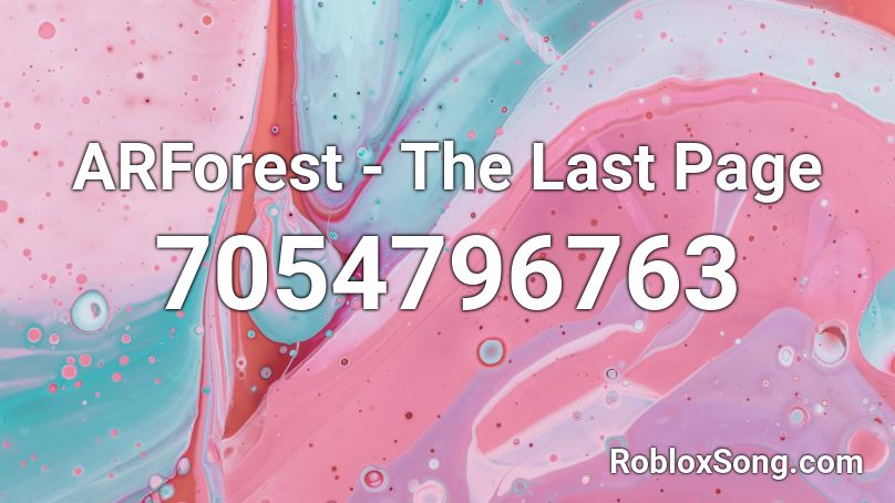 ARForest - The Last Page Roblox ID