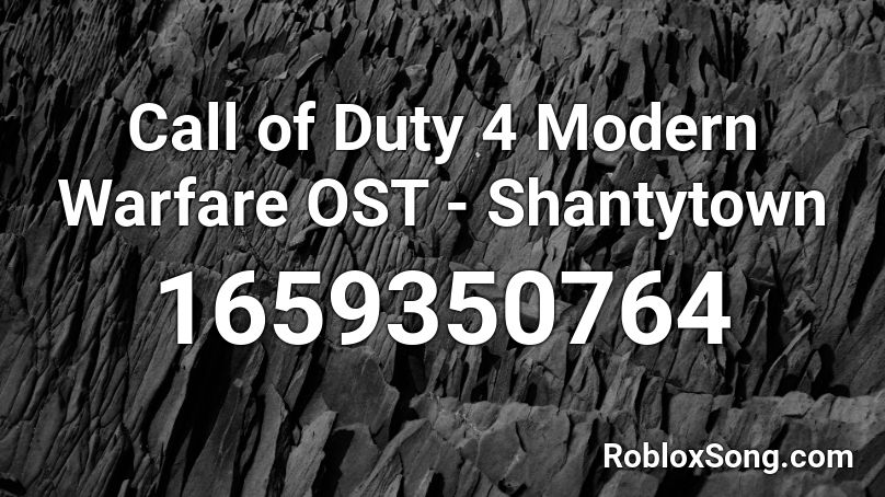 call of duty modern warfare ost
