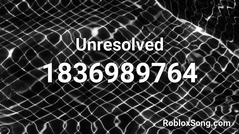 Unresolved Roblox ID