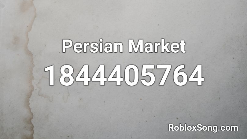 Persian Market Roblox ID