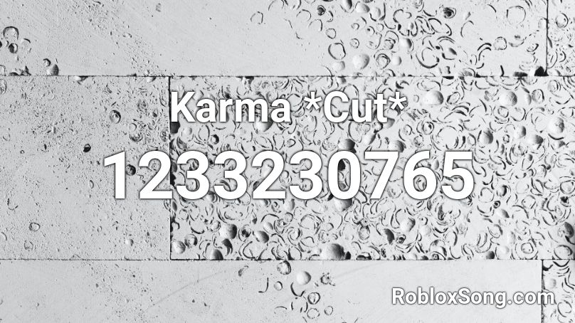 Karma *Cut* Roblox ID